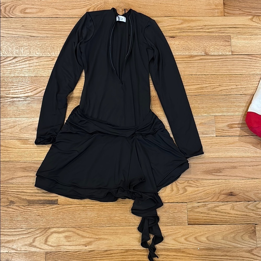 oh polly low cut dress